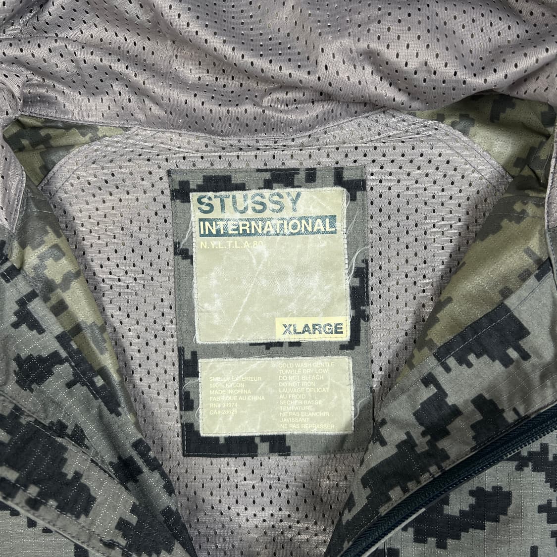 90‘s 스투시 stussy 디지털카모 surplus 바람막이 상품이미지8
