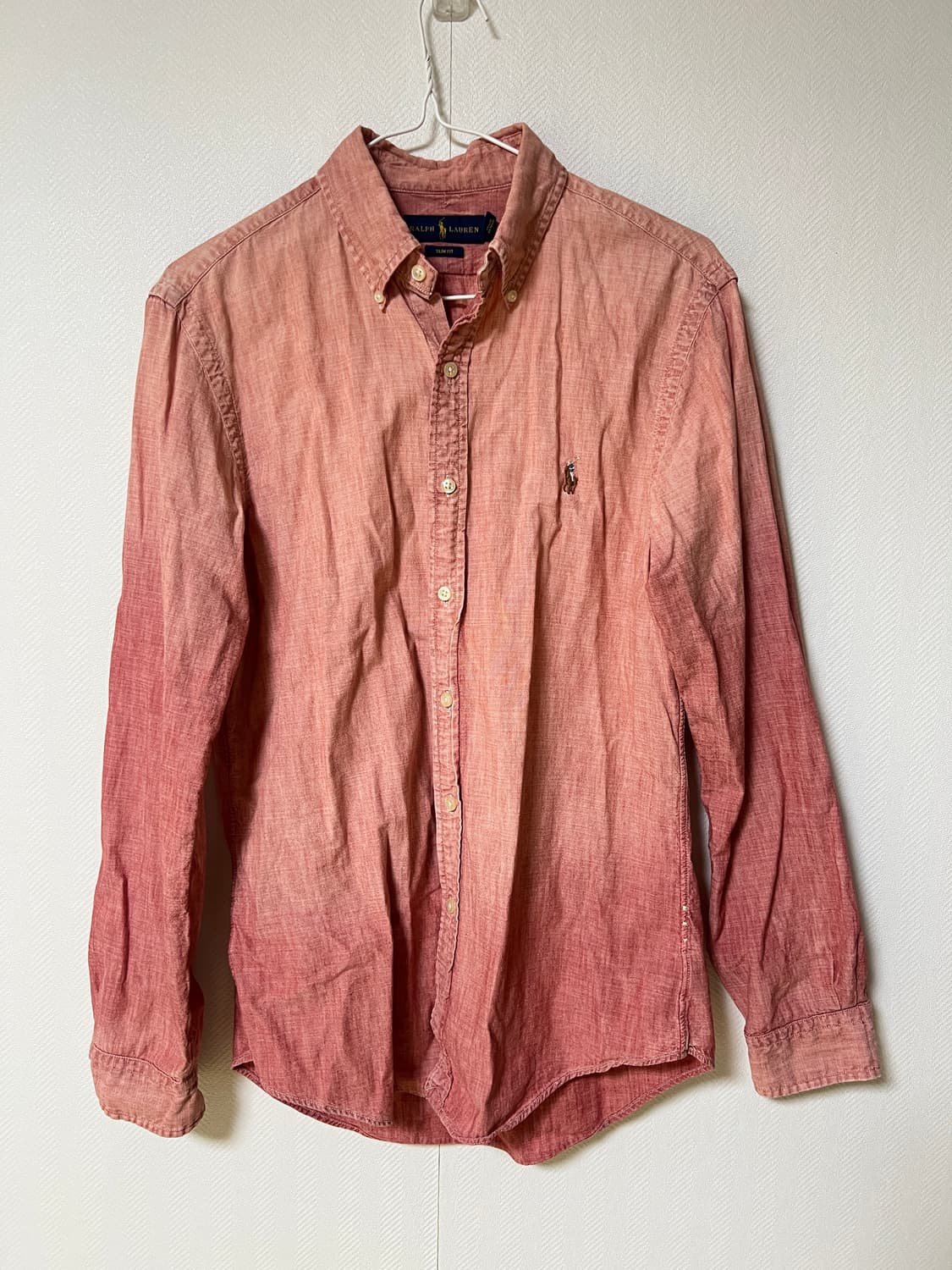 폴로 랄프로렌 가먼트다이 셔츠 m 상품이미지1