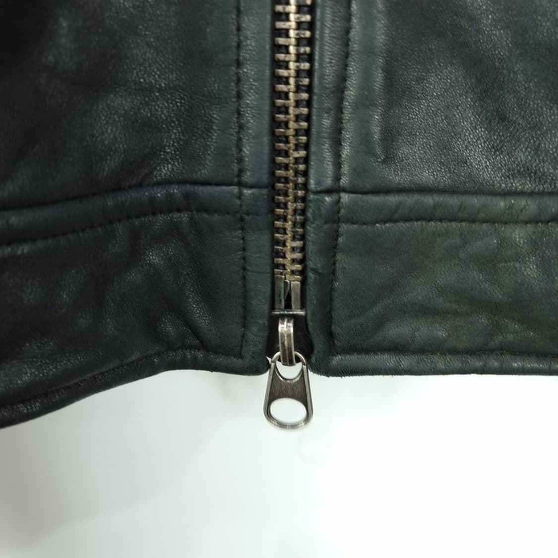 [빈티지] 리얼 램스킨 양가죽 카페레이서 싱글 집업 레더자켓 M20086 상품이미지5