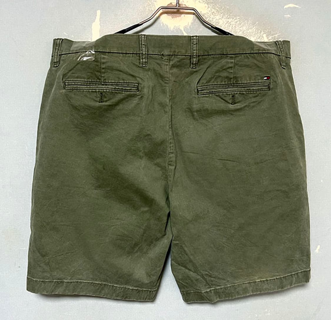 타미힐피거 남자 면 반바지 솔리드 카키 캐주얼 스판좋음 기본 XXL 36 상품이미지2
