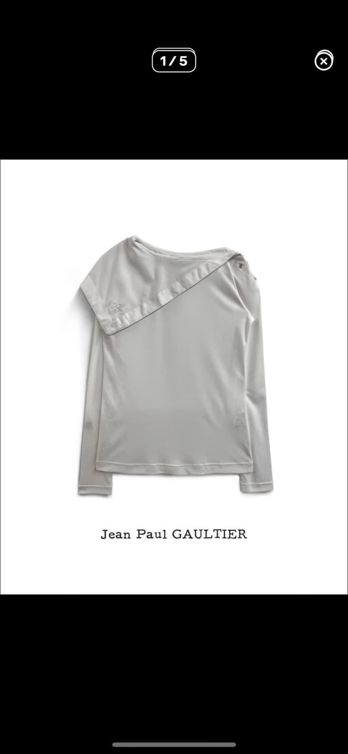 장폴고티에 숄더버튼 블라우스  상품이미지1