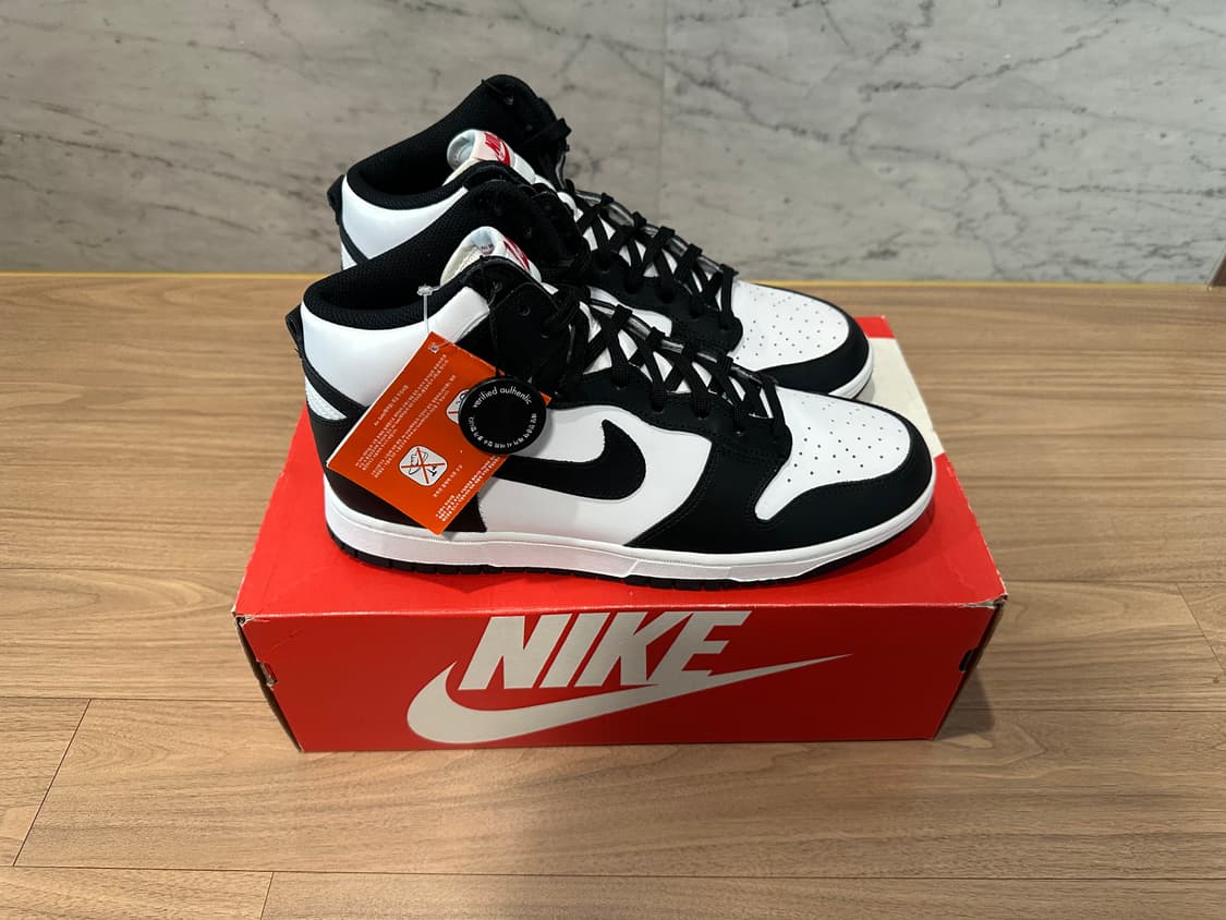 (W)290  m285 나이키 덩크 하이 범고래 블랙 앤 화이트 상품이미지4