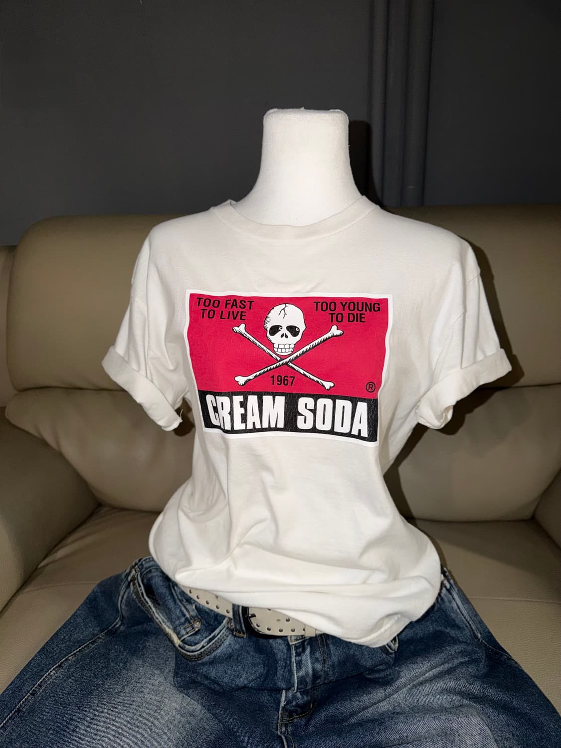 Cream soda signature printing top  상품이미지1