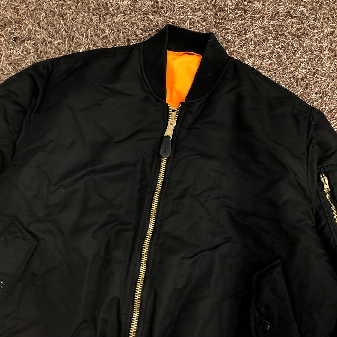 알파인더스트리 리버시블 봄버 나일론 플라이트 항공 점퍼 상품이미지2