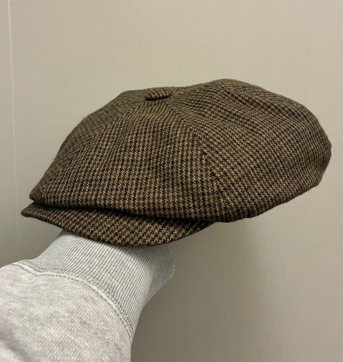 (F)와일드브릭스 하운드투스 체크 뉴스보이캡 헌팅캡 브라운 상품이미지1