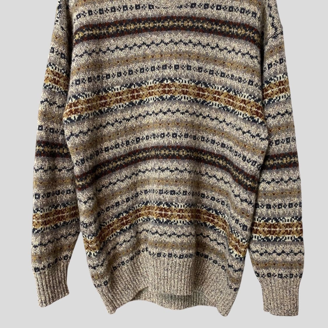 (L)Highland Croft 퓨어 울 페어아일 니트 스웨터 상품이미지4