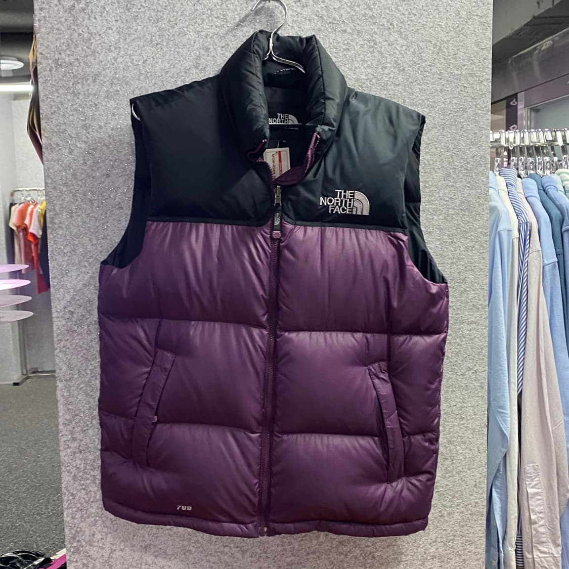 노스페이스 700 구스다운 퍼플 패딩 베스트 B3327 상품이미지2