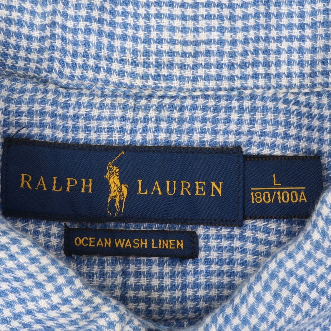폴로 랄프로렌 오션워시 린넨 하운드투스 체크 셔츠 상품이미지8