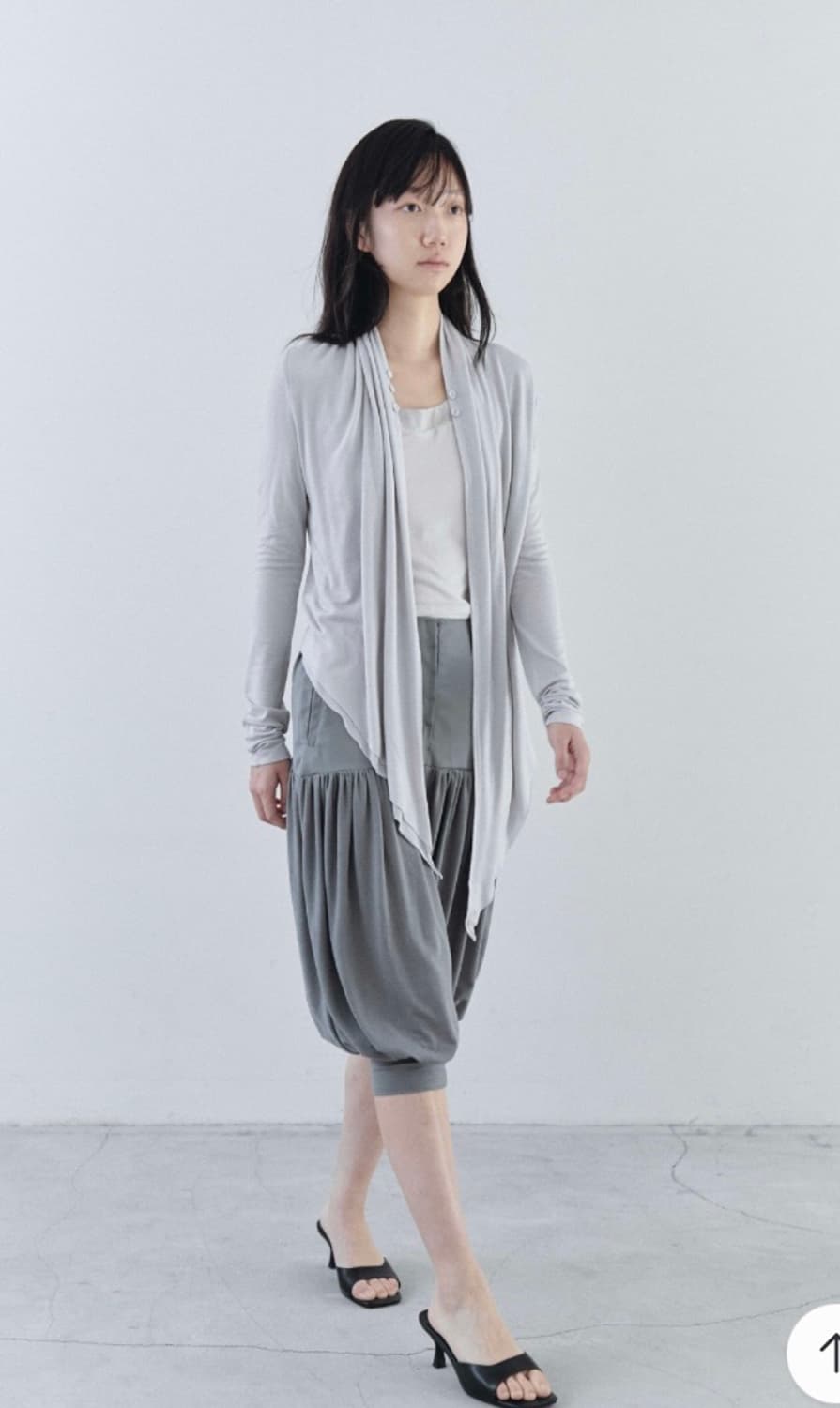 tiles 타일즈 Cowl-neck Button Cardigan 상품이미지1