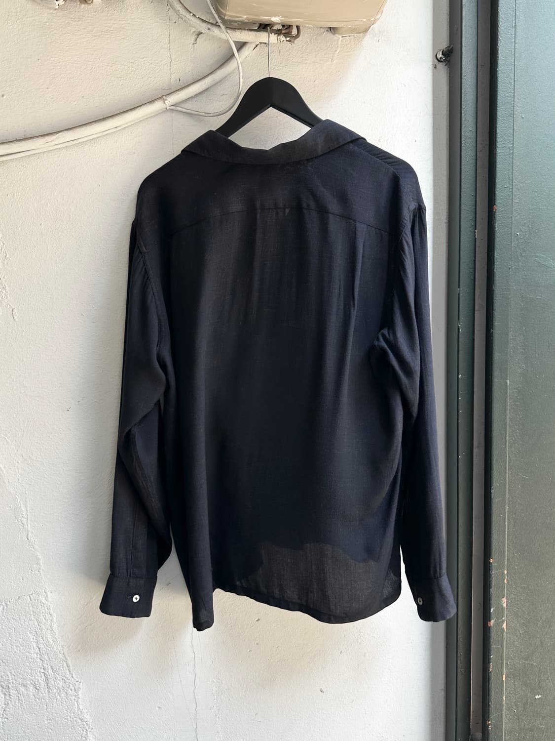 60's 빈티지 레이온 개버딘 셔츠 오버핏 셔츠 상품이미지4