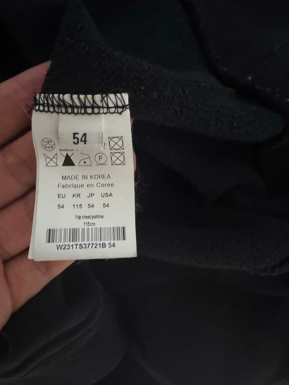 우영미54사이즈 후드티 상품이미지6