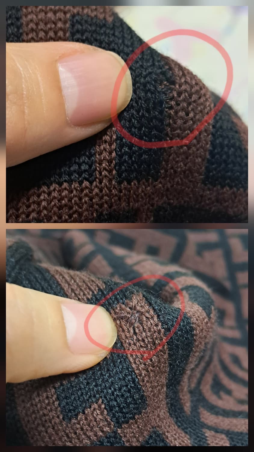 정품 펜디 FF 로고 리버시블 울 머플러 목도리(남녀공용) 상품이미지6