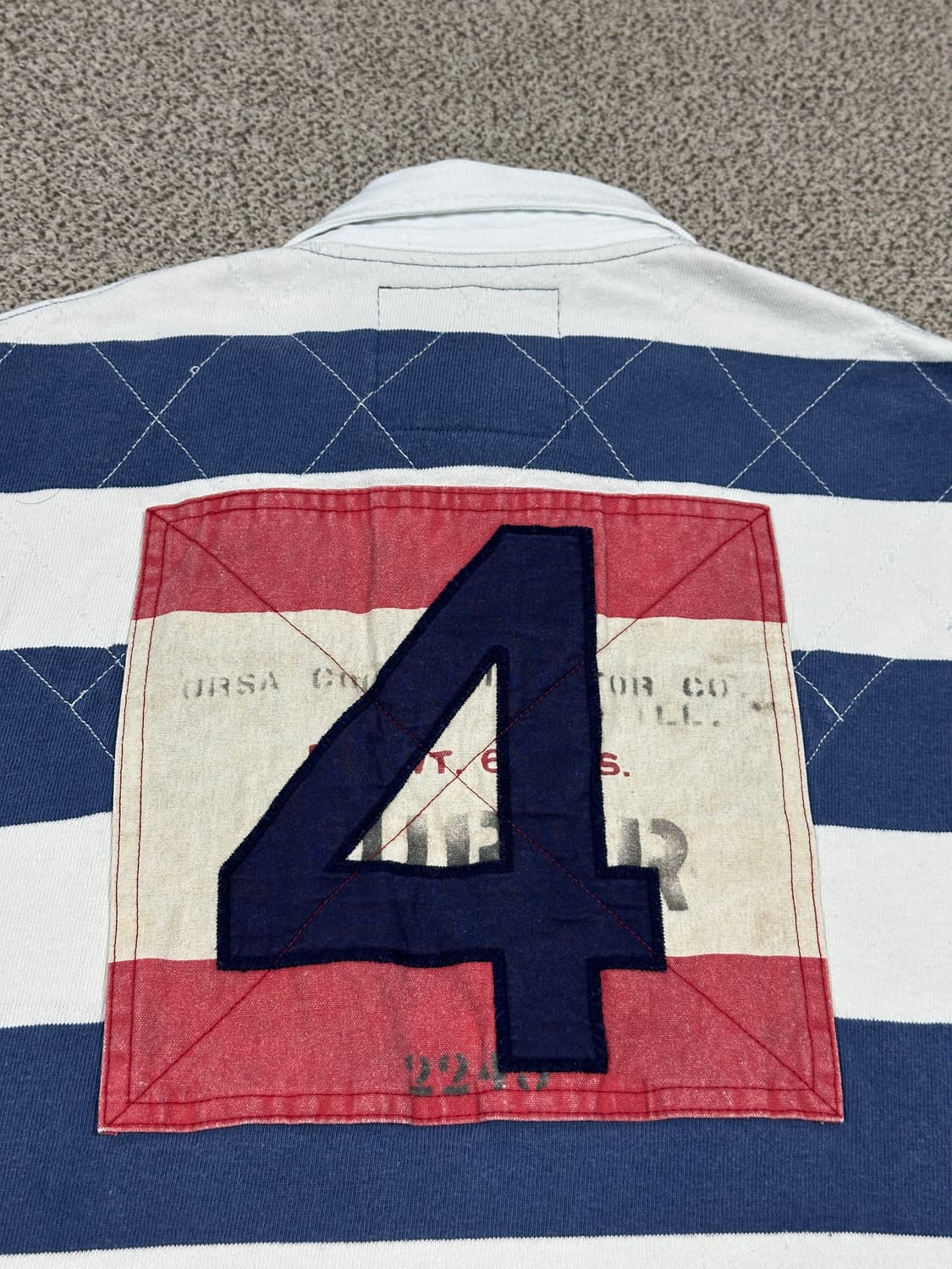 스트라이프 럭비티 긴팔R.L.F.C M사이즈 상품이미지5