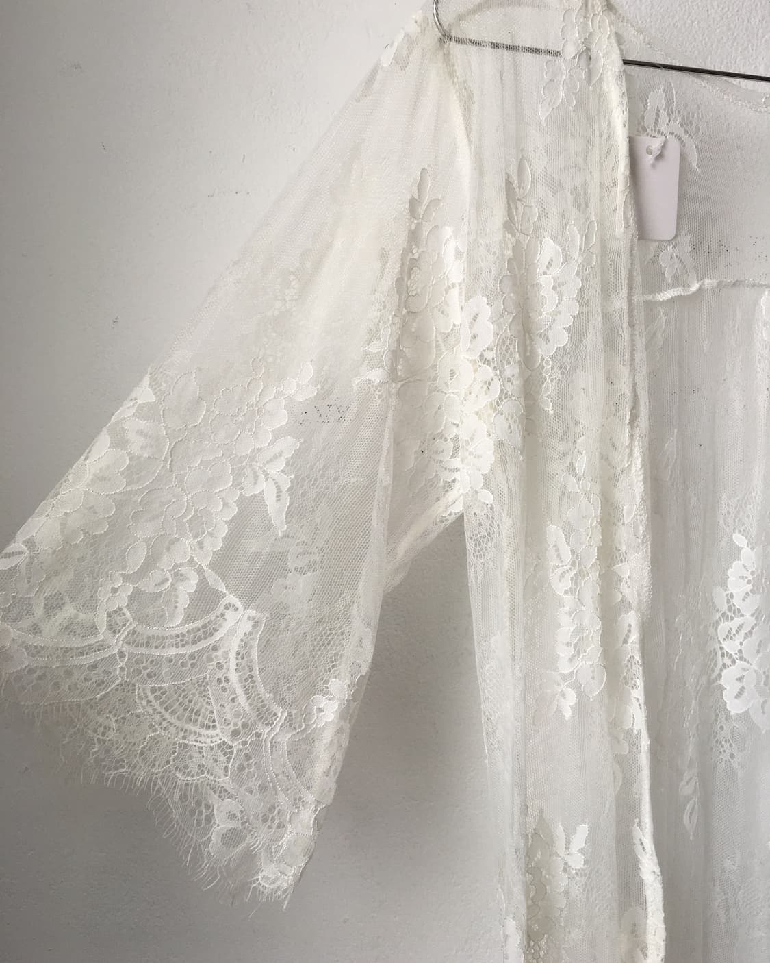 Lace open long cardigan 상품이미지3