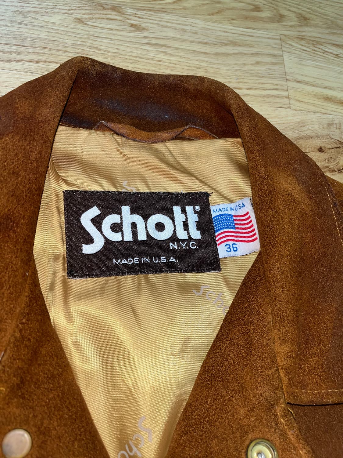 [36] 쇼트 스웨이드 트러커 Schott 상품이미지3