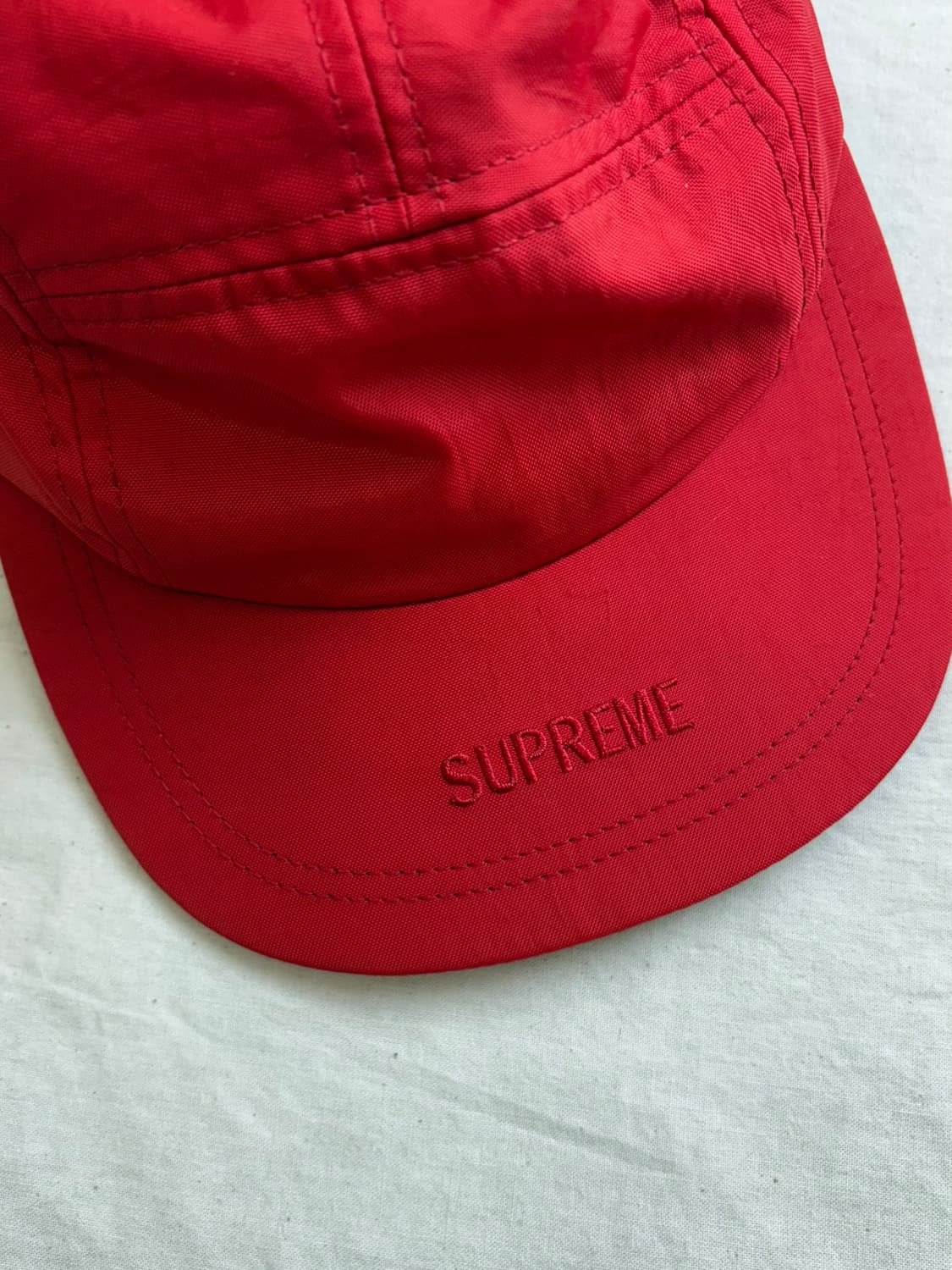 Supreme 슈프림 자수로고 레드 캠프캡 상품이미지3
