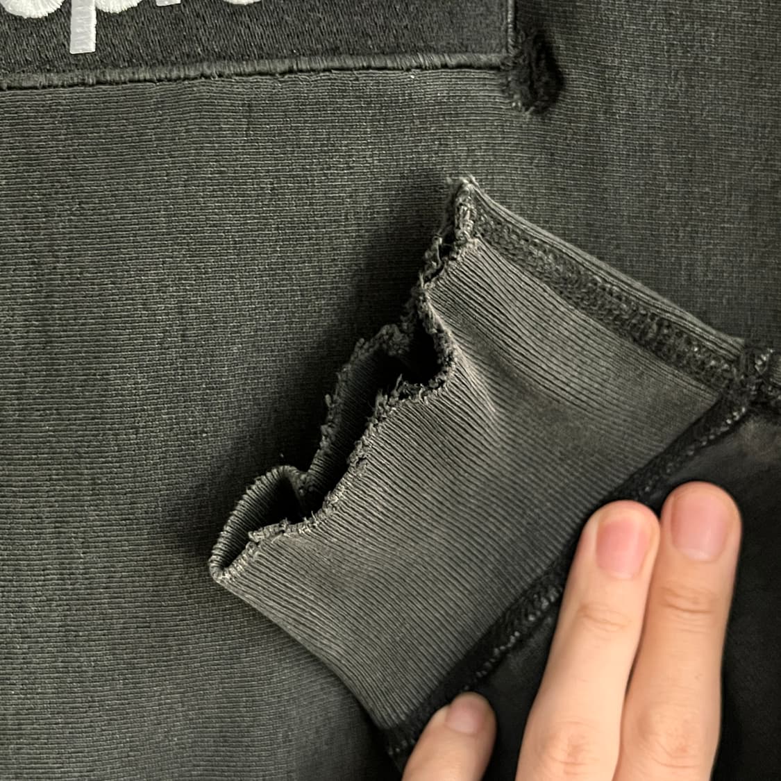 [L] 슈프림 박스로고 후드 블랙 12fw 상품이미지4