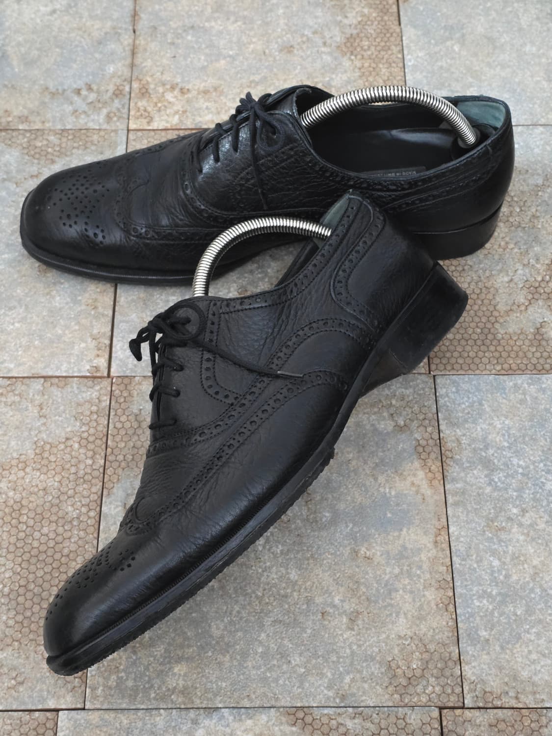 (300)발리 블랙 윙팁 구두 상품이미지2