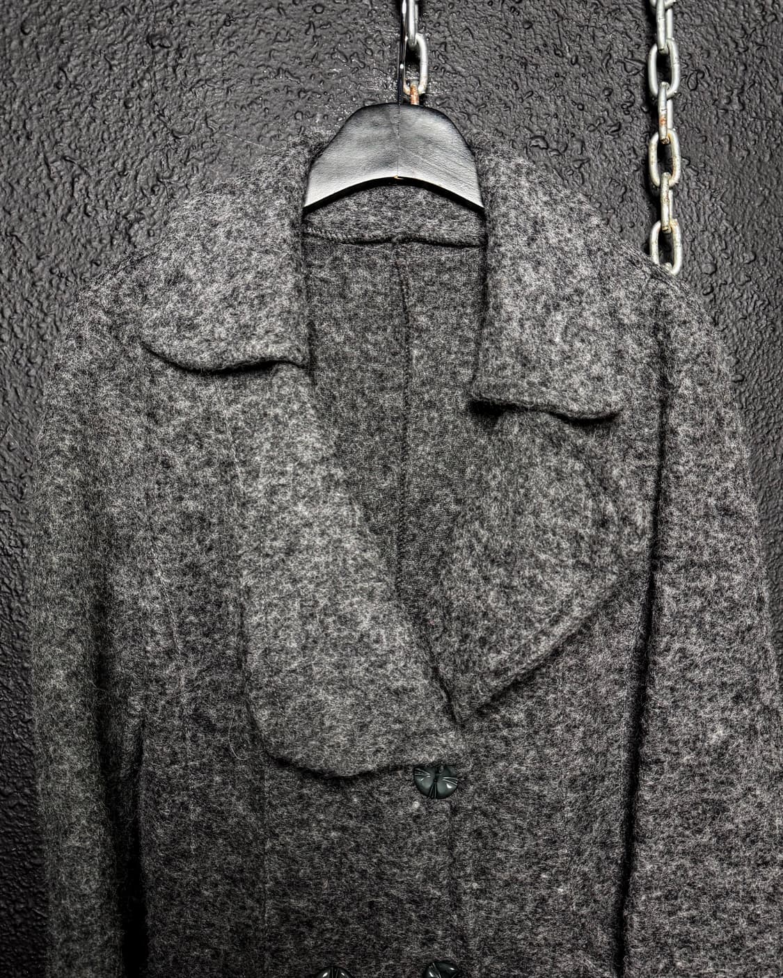 Layered Fringe Hem Double Coat 상품이미지3