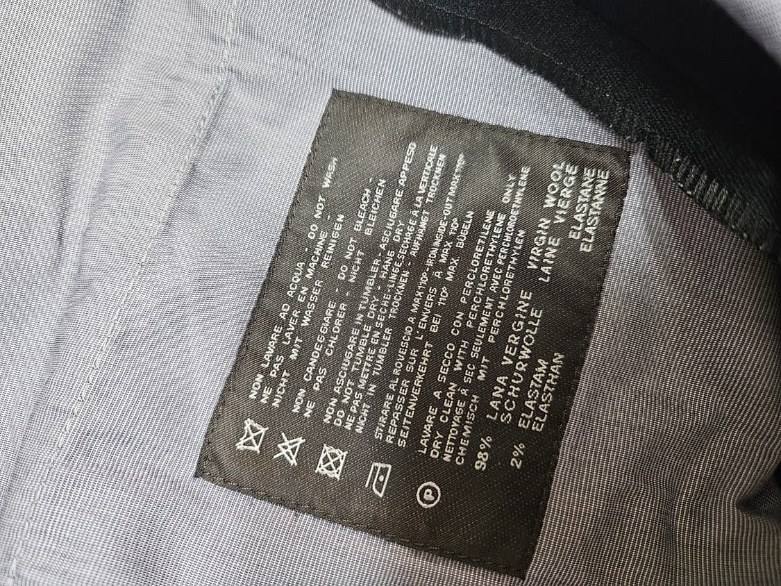 PT01 남성 슬림핏 스트레치 울 팬츠 블랙 54 상품이미지7