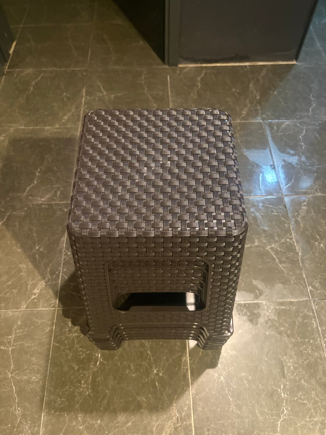 [중고/극미] 사각 간이의자 5개 (브라운) 상품이미지3