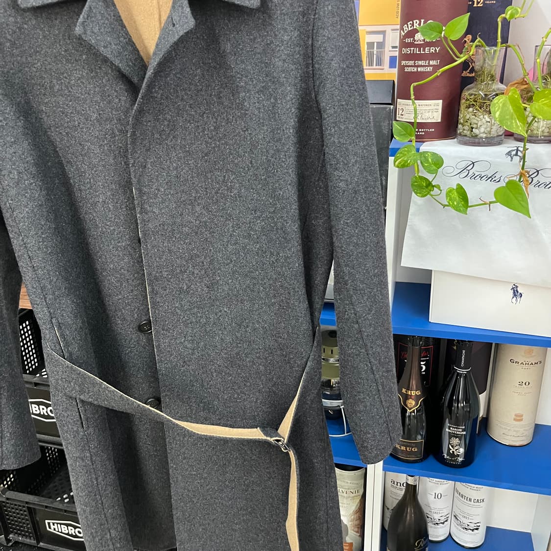 띠어리 캐시미어 블렌드 벨티드 코트 M 상품이미지3