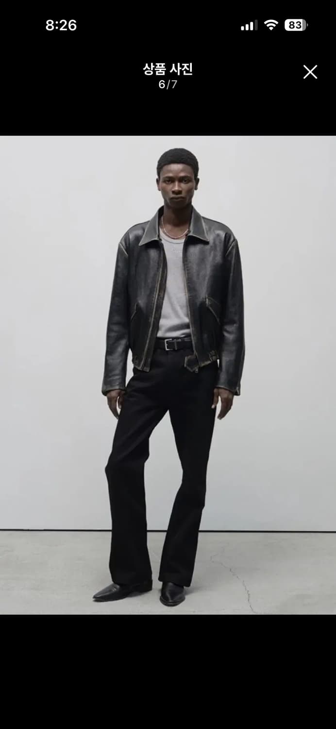 세비지 레더 자켓 xl 상품이미지2