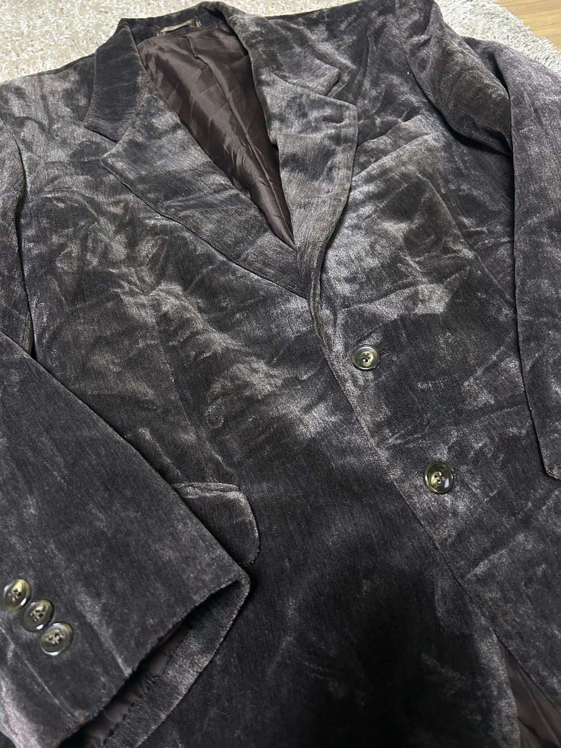 일제 브라운 울 블레이저 105~110 상품이미지2