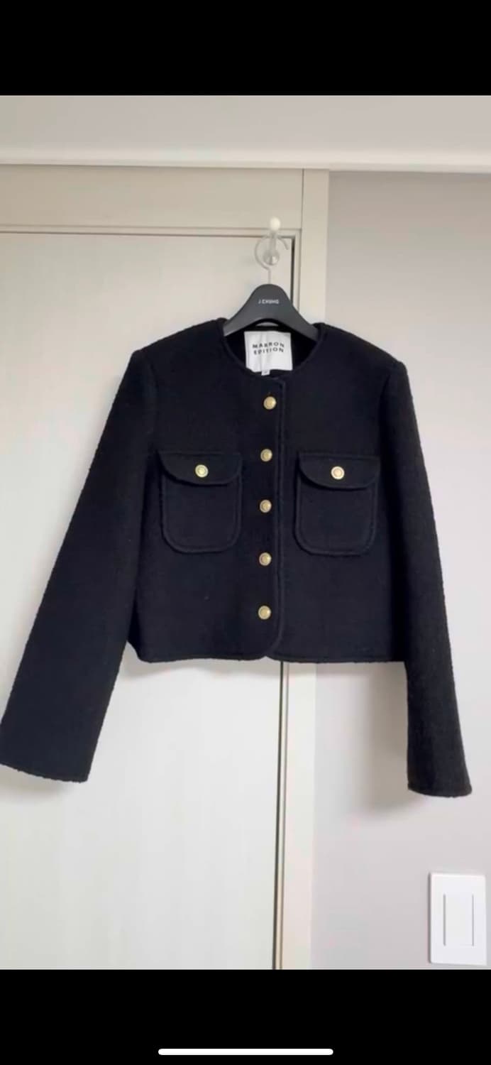 마론에디션 윈터 트위드 크롭 자켓 상품이미지5