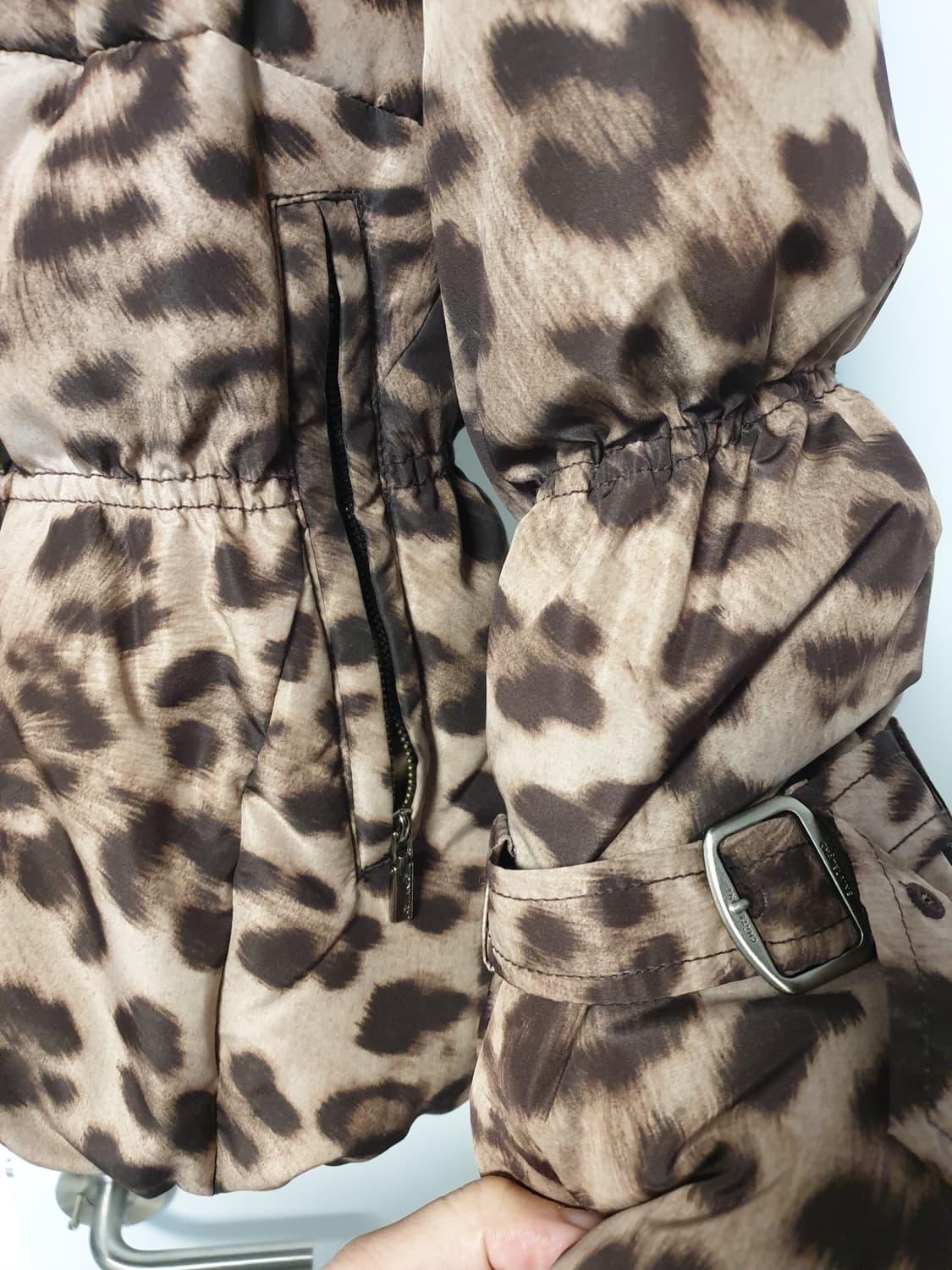레오파드 패딩 여성 105size 상품이미지5