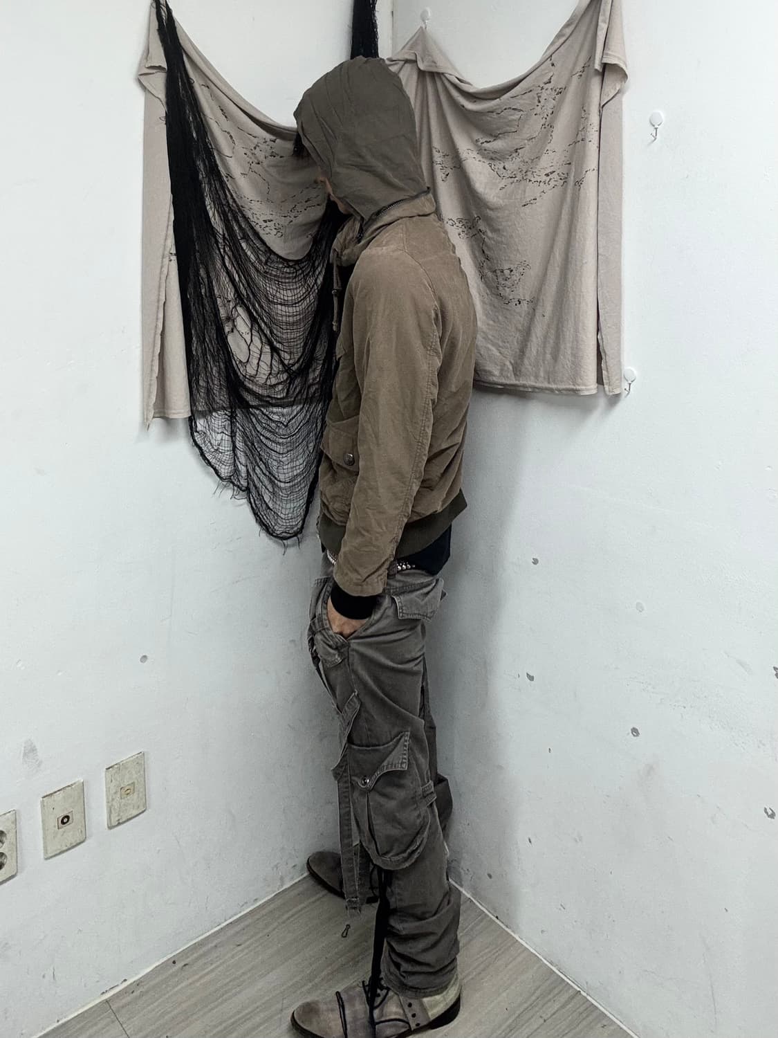 [CORNFLAKE]Bono-Hoodie Shirring Grunge J 상품이미지3