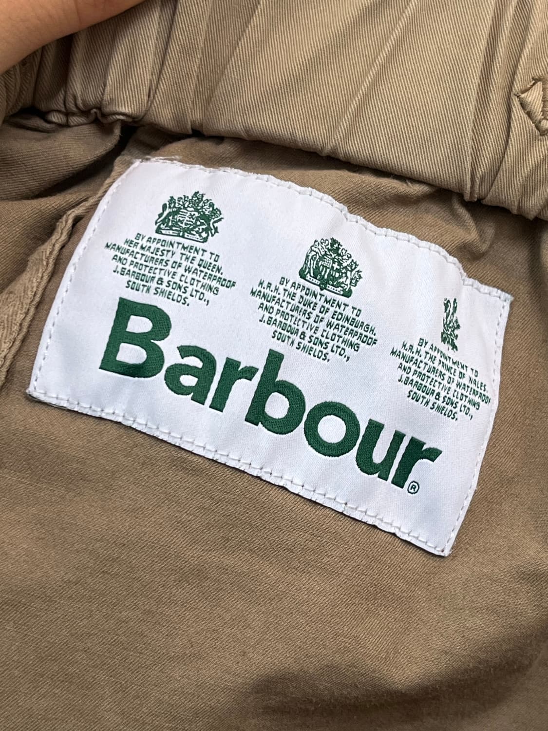 Barbour 바버 브라운 밴딩 반바지 L 상품이미지5