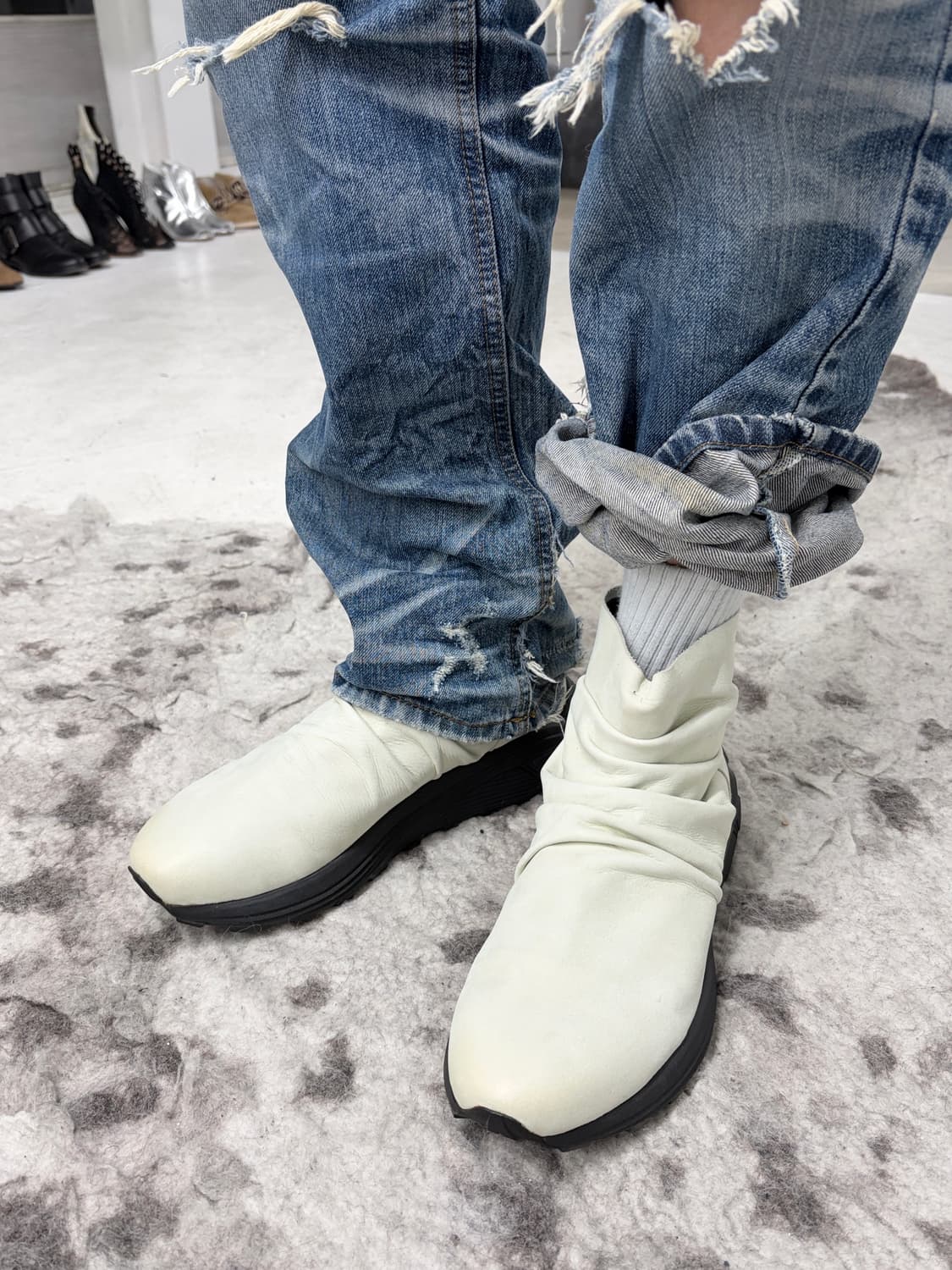 토네이도 마트 드레이프 레더 부츠 상품이미지1