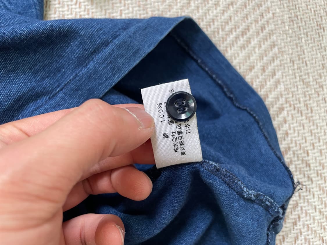 블루블루 재팬 데님 반팔티셔츠 J04345 상품이미지7