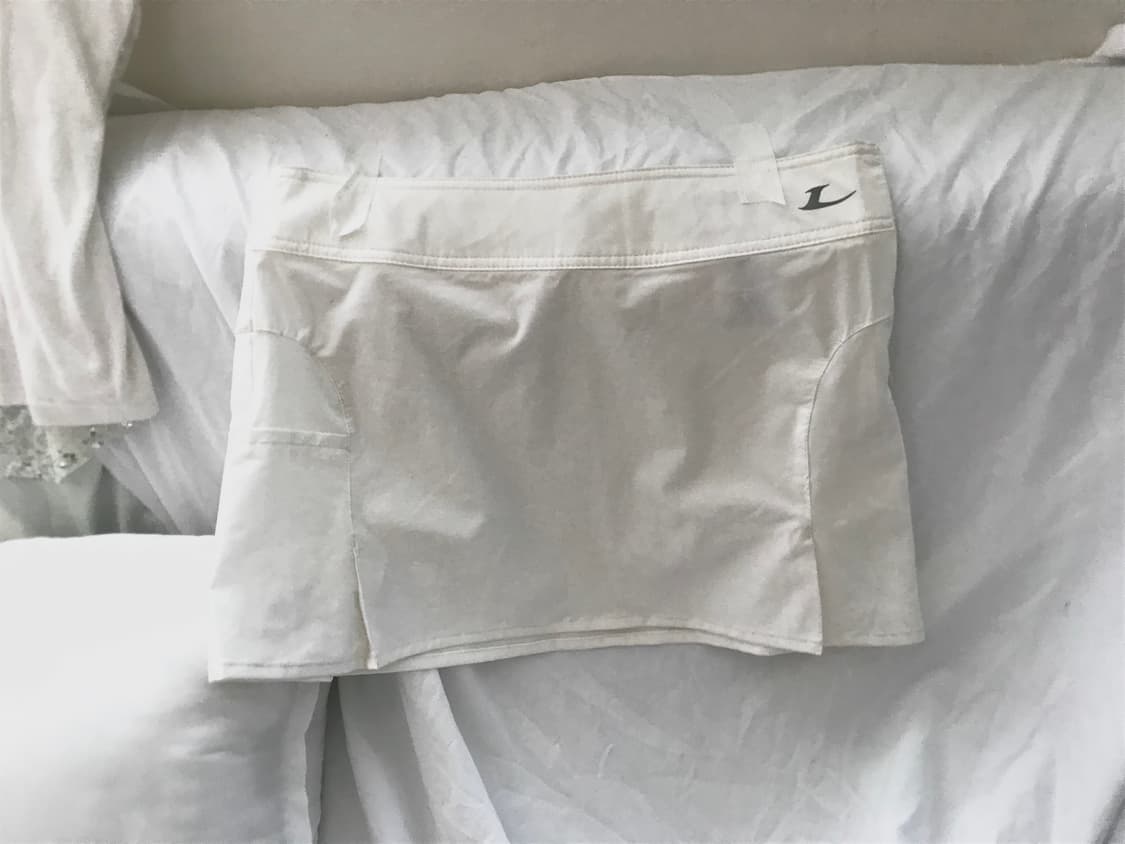 Lecaf white simple line point mini skirt 상품이미지1
