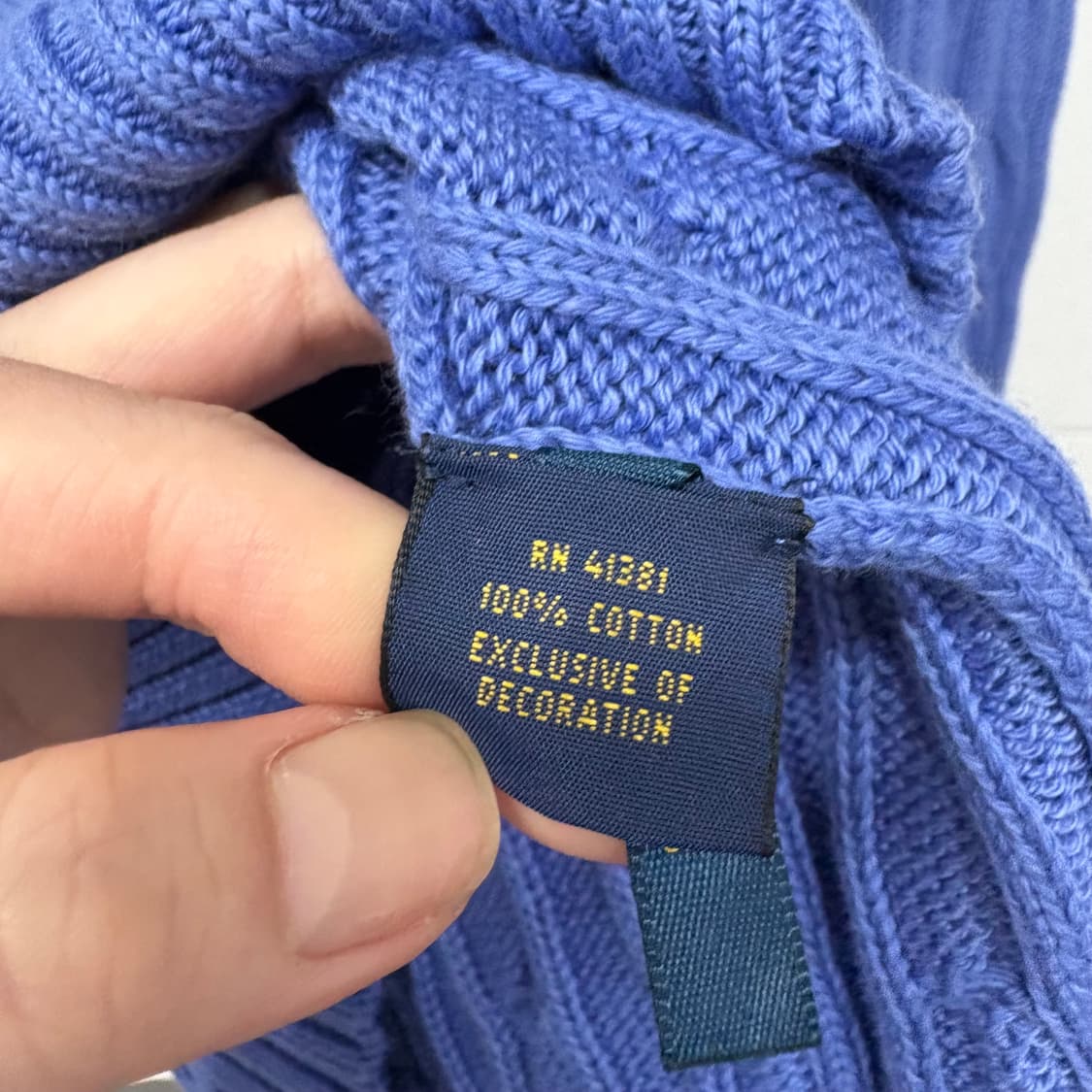 폴로랄프로렌 브이넥 꽈배기 니트 새상품 상품이미지4