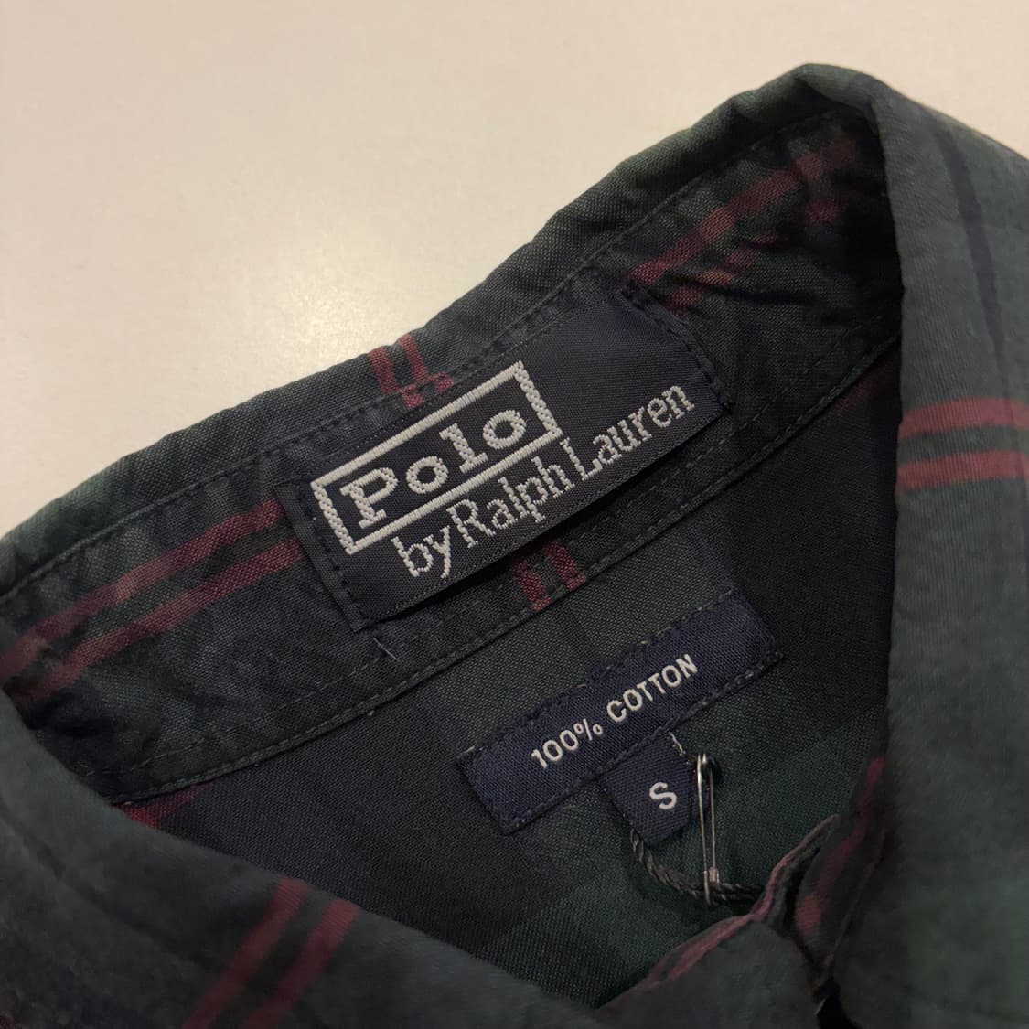 [S] 폴로 랄프로렌 타탄 체크 셔츠 그린 B804 상품이미지5