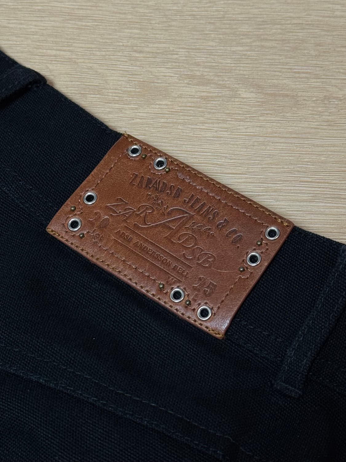 [40] 앤더슨벨 x 자라 릴렉스드 핏 스터드 팬츠 블랙 상품이미지7