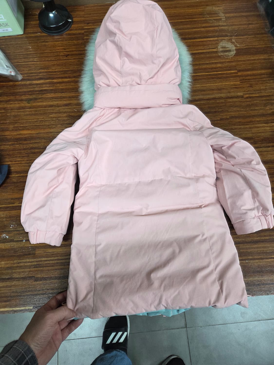 뉴발란스 키즈 컬러피커 리버시블 패딩 100 3세 4세  상품이미지2