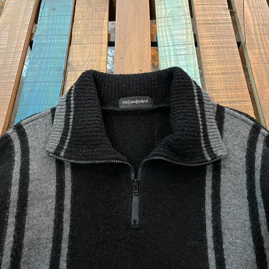 입생로랑 울 니트 풀오버 유니섹스 빈티지 상품이미지2