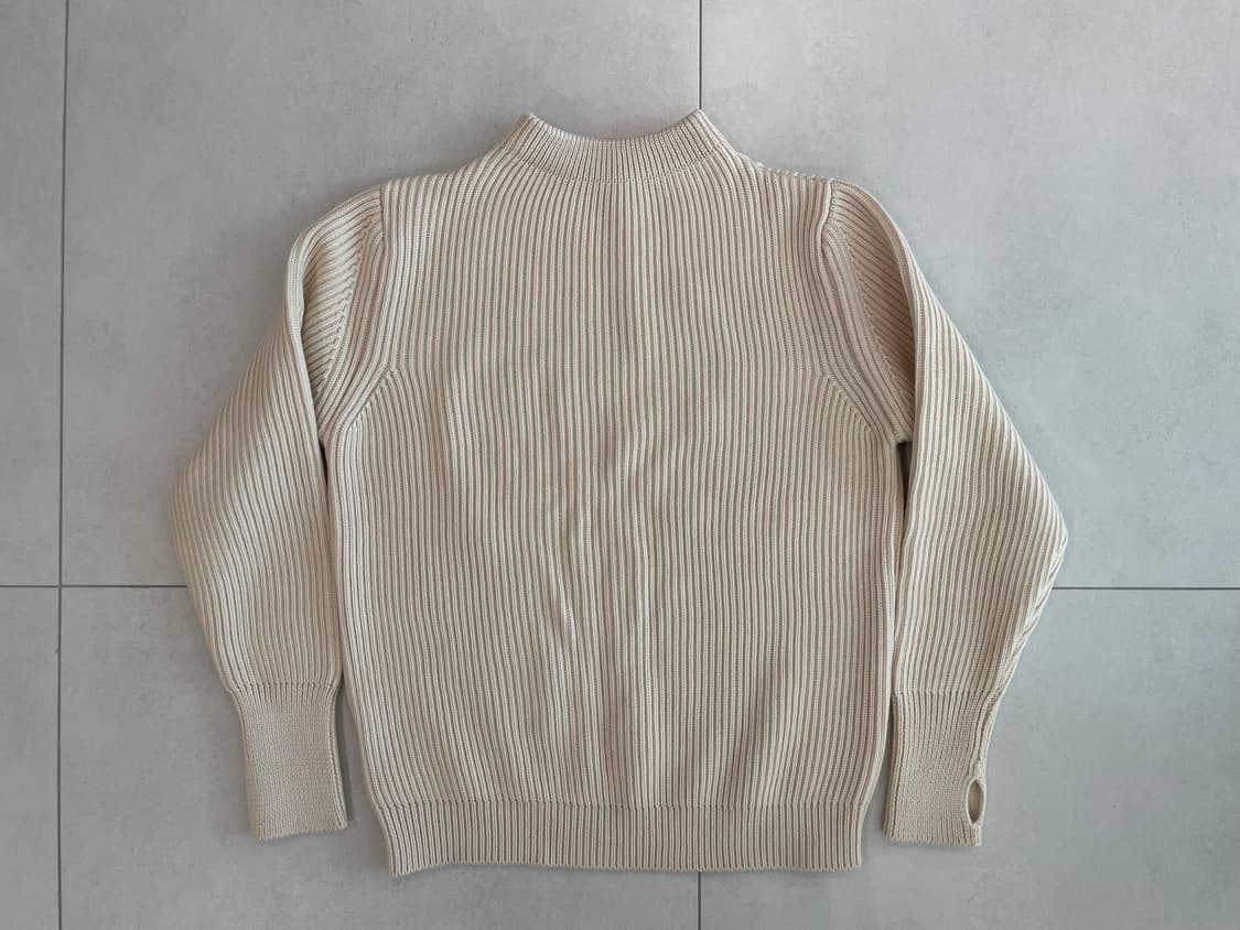 안데르센안데르센 네이비 크루넥 아이보리 상품이미지2