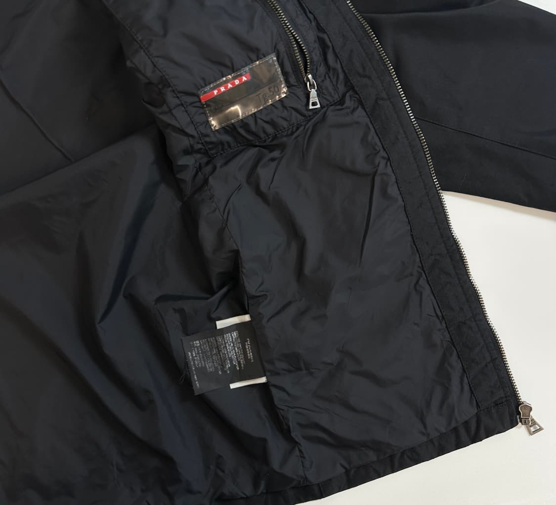 Prada 프라다 아카이브 goretex 미니멀 블랙 자켓 50(L) 상품이미지8