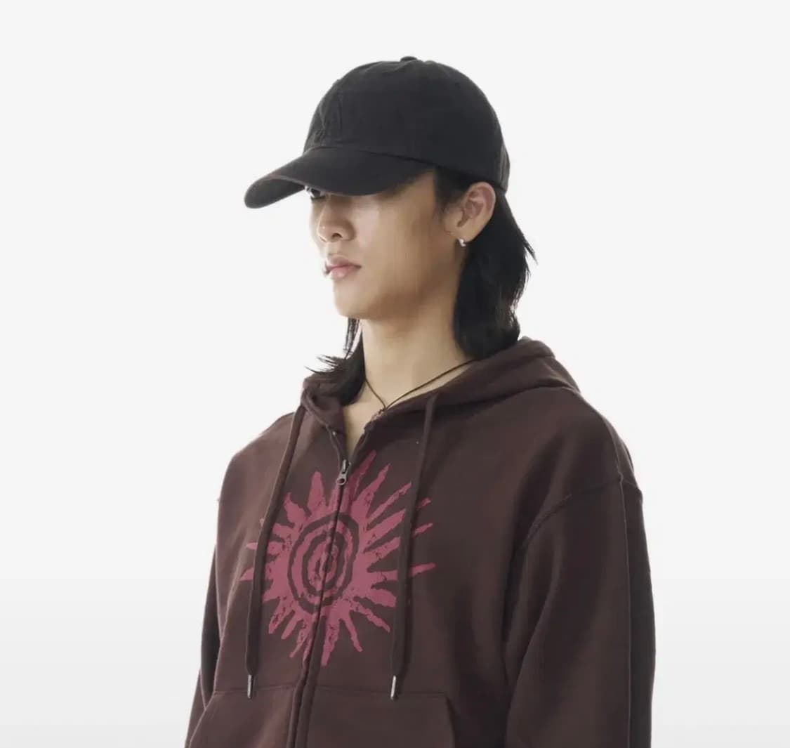 아캄 워시드 코튼 볼캡 블랙 상품이미지4