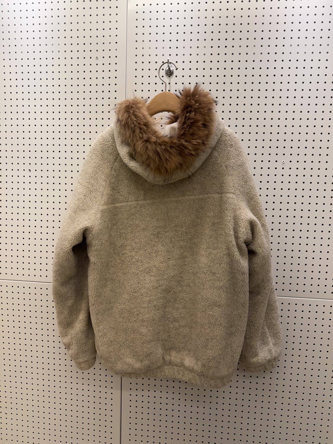 후부 양털 퍼 후드 집업 U779 상품이미지3