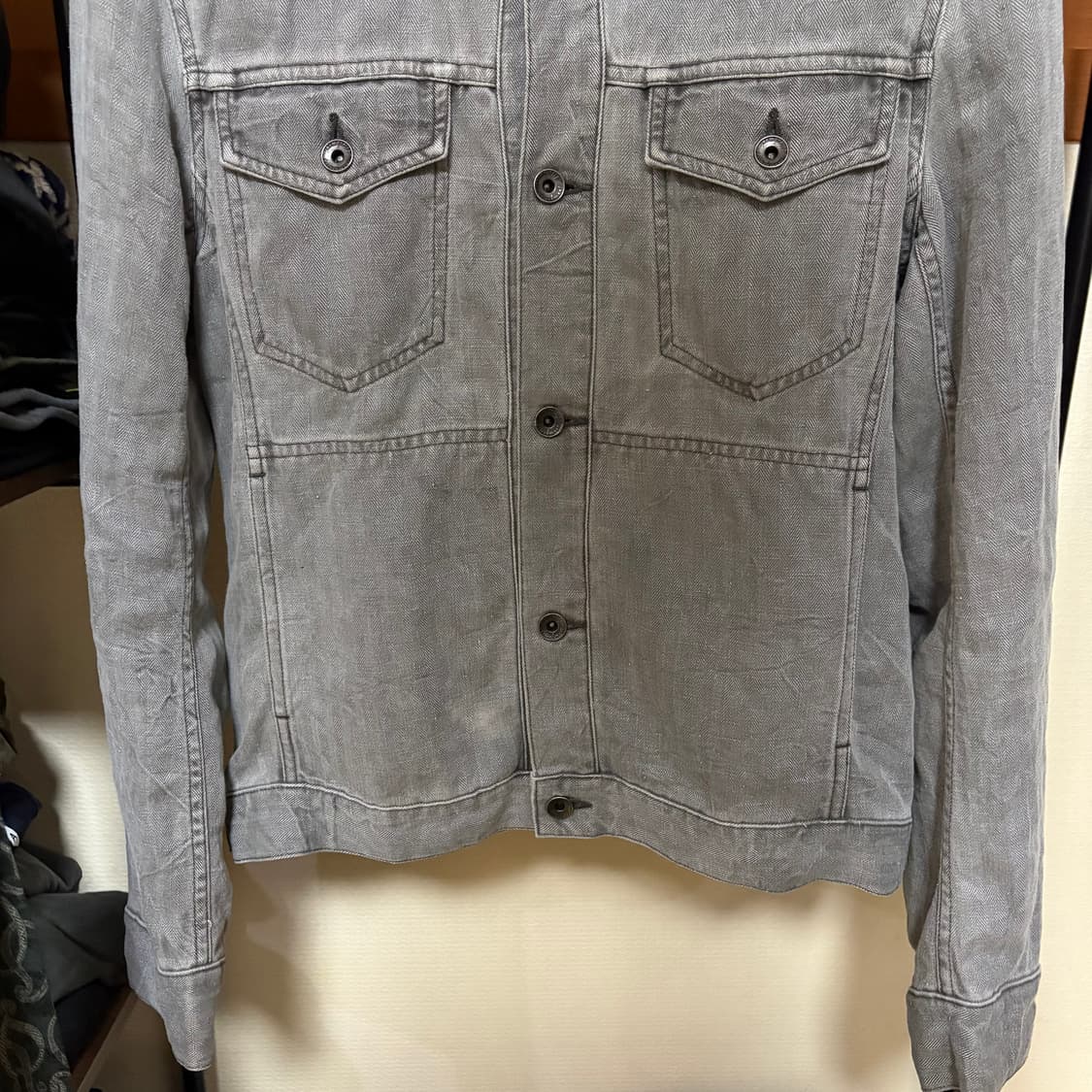 Attachment 어태치먼트 그레이 린넨 자켓 상품이미지3