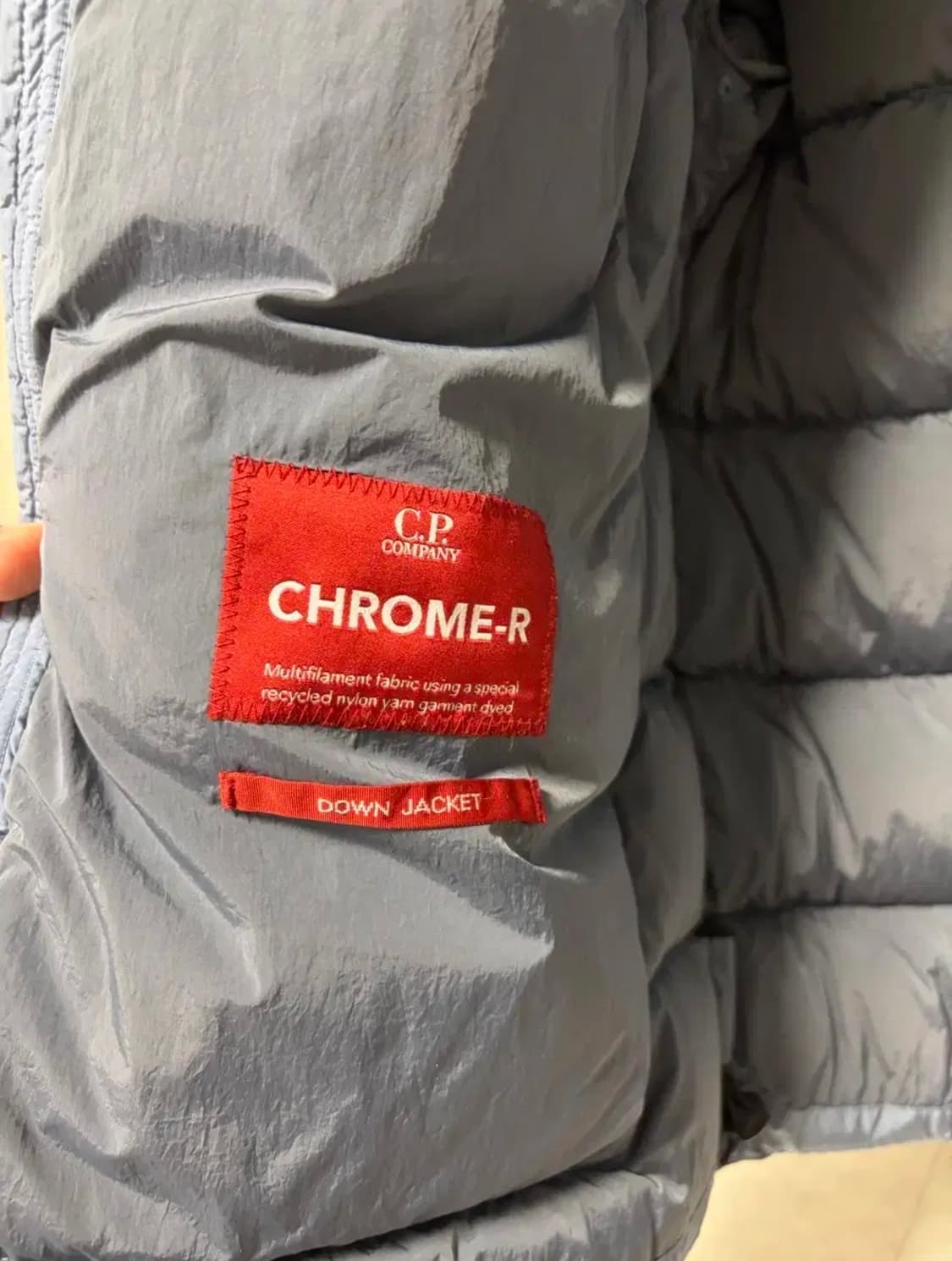 L CP컴퍼니 24FW 크롬R 패딩 토탈 스톤 블루 상품이미지2