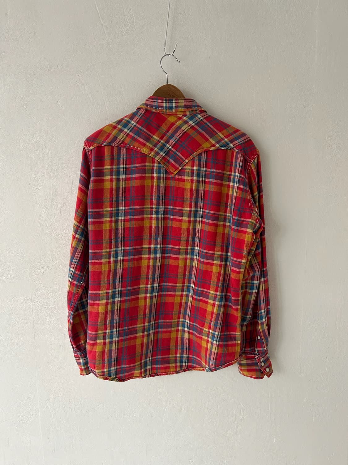 vtg Mark Strore Check Western Shirt. 상품이미지10