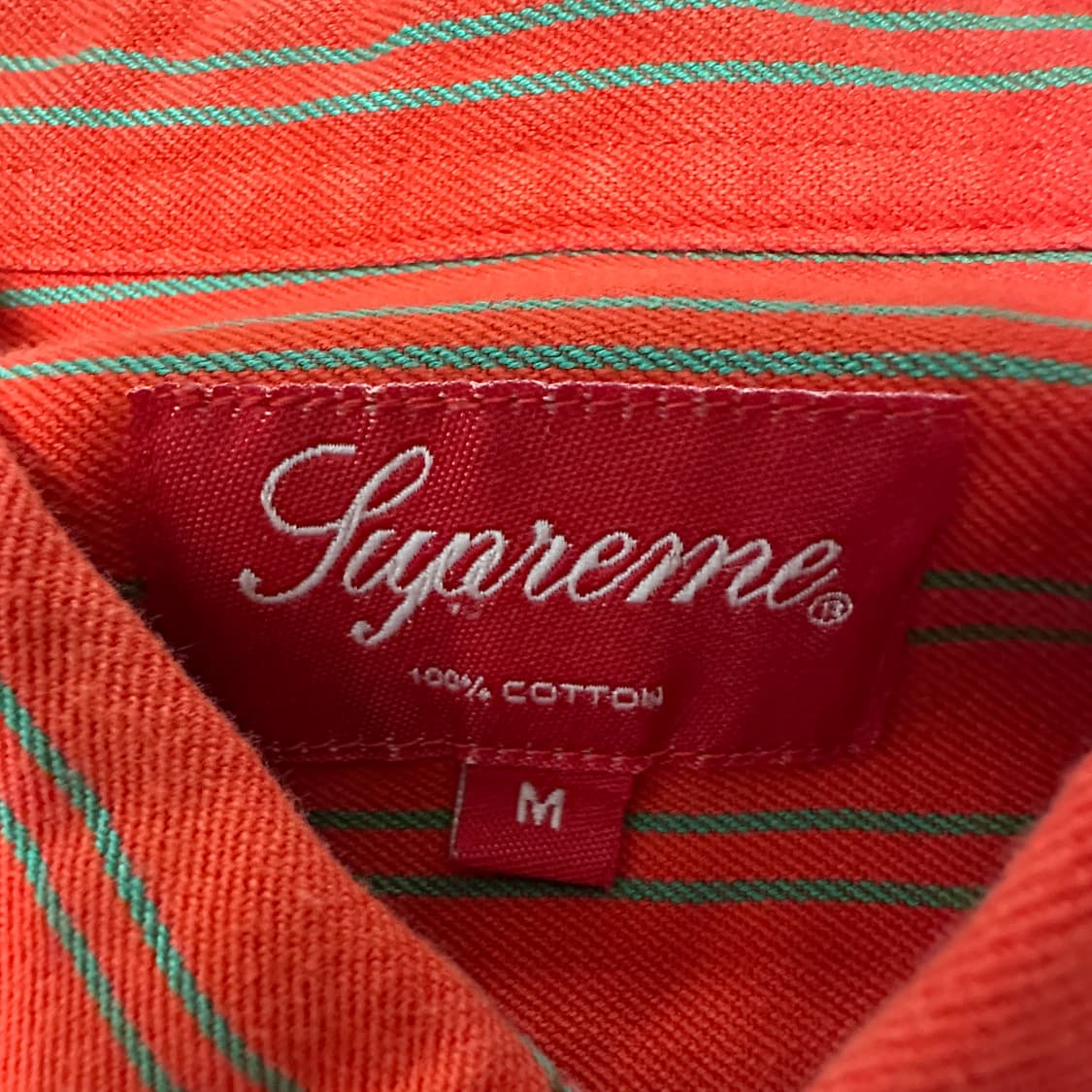 SUPREME cotton shirt red 상품이미지3