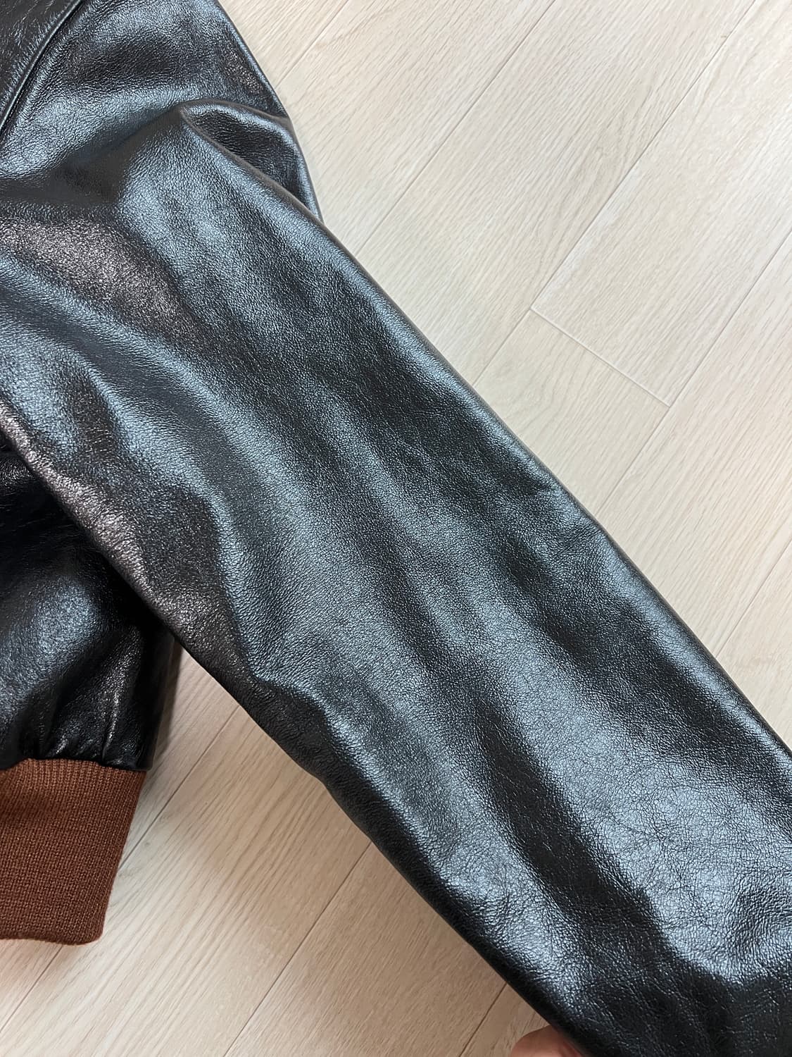 택포55) 아카펠라클로딩 Lot.409 A-2 자켓 스티어하이드 42 상품이미지7