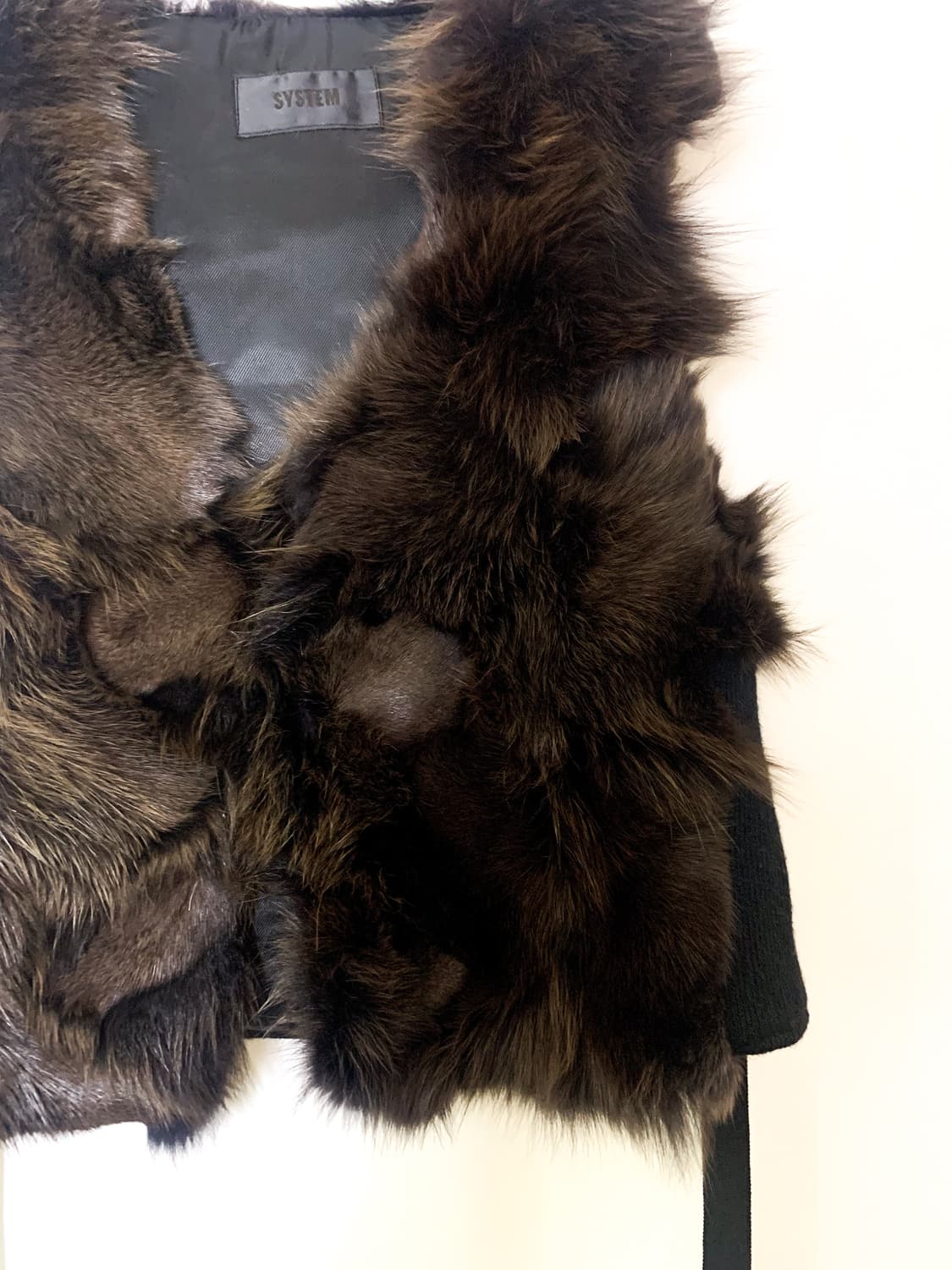 SYSTEM 시스템 천연 폭스 퍼 베스트 상품이미지6